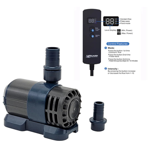 Lifegard Quiet One DC Pump 660 GPH, Max Head 9.8' with Controller