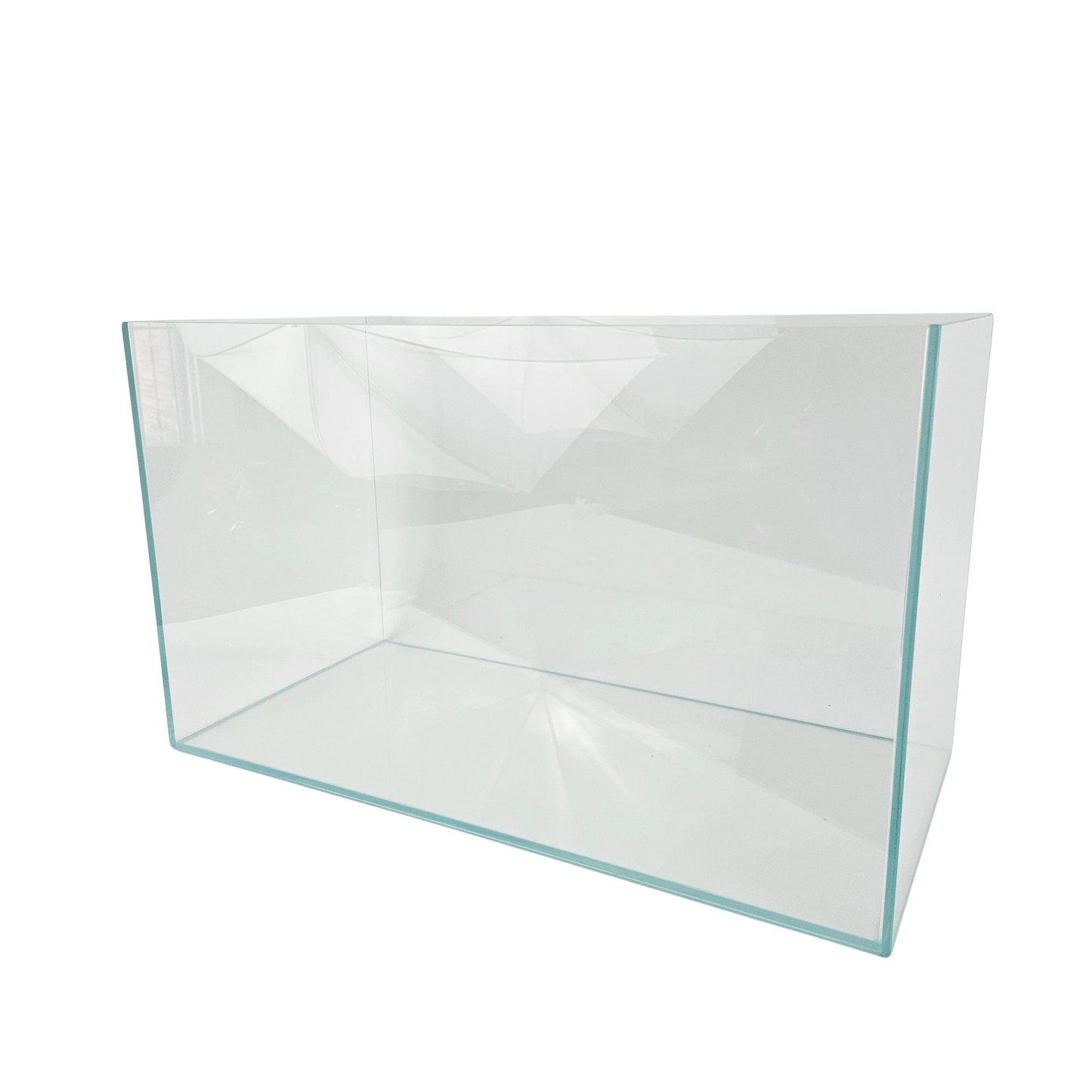 Lifegard CRYSTAL 9.6 Gallon 45 Degree Beveled Edge Low Iron Ultra Clear Rimless Aquarium 5mm (17.72"x10.63"x11.81")