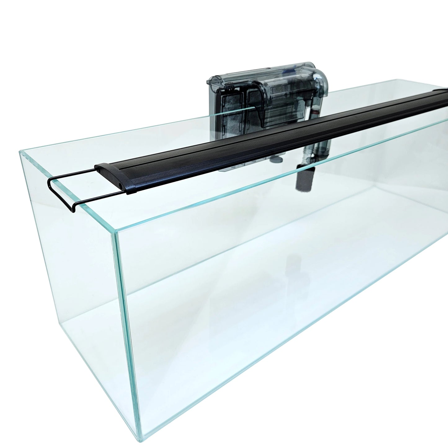 Lifegard 6 Gallon Ultra Low Iron Glass Bookshelf Aquarium Kit 5mm (29.92"x5.90"x7.87")