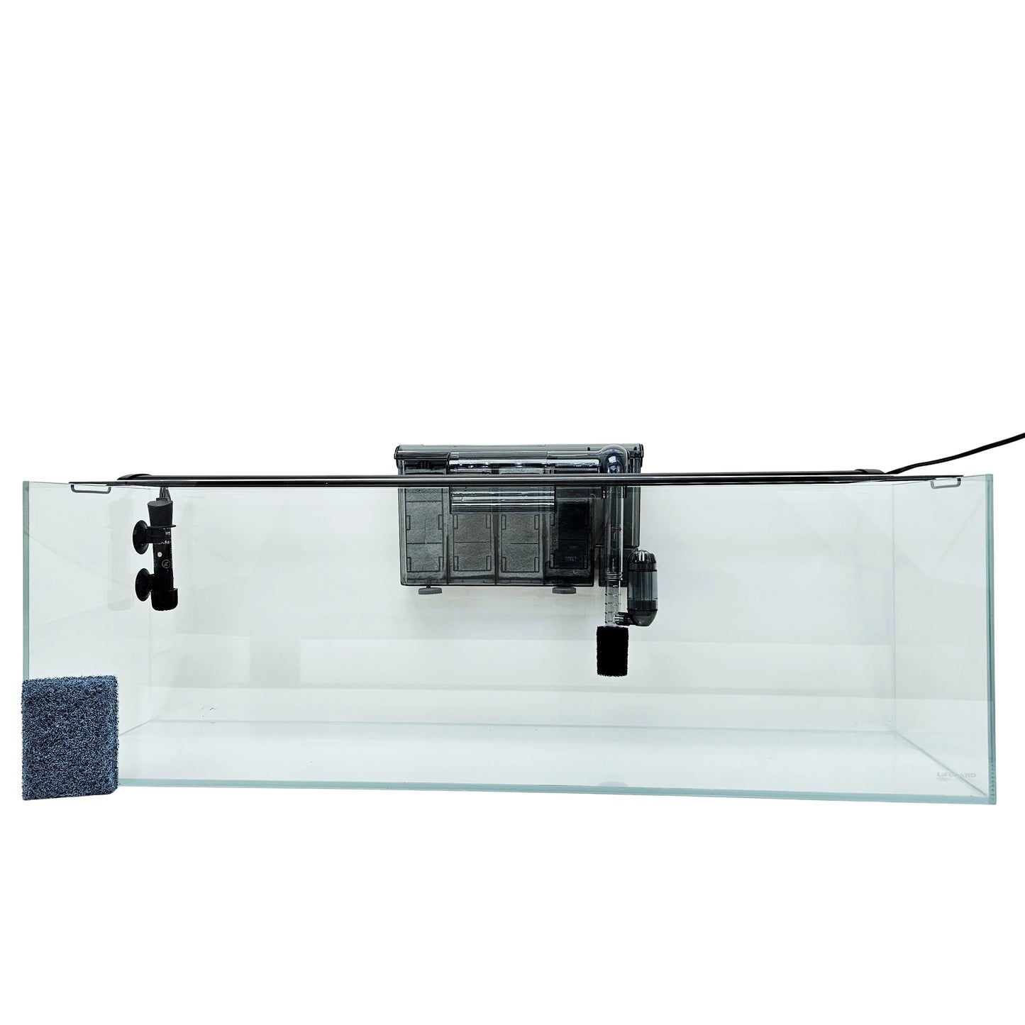 Lifegard 6 Gallon Ultra Low Iron Glass Bookshelf Aquarium Kit 5mm (29.92"x5.90"x7.87")