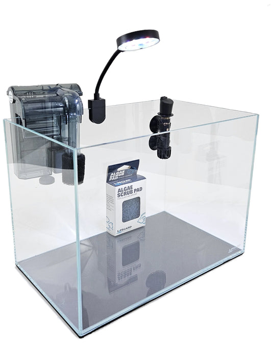 Lifegard 5 Gallon Rimless Clear Glass Aquarium Kit 5mm (15.74"x7.87"x9.84")