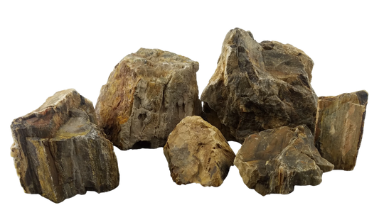 Lifegard Canyon Petrified Stone - 44 Lbs box of LARGE size stones