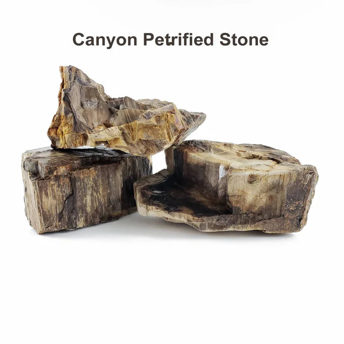 Lifegard Canyon Petrified Stone - 44 Lbs box of SMALL size stones